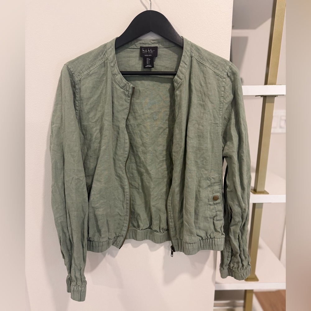 Nicole Miller 100% Linen Jacket